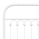 udskiftningsgavl 150 cm metal hvid