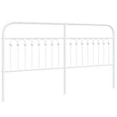udskiftningsgavl 180 cm metal hvid