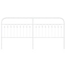 udskiftningsgavl 200 cm metal hvid