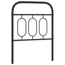udskiftningsgavl 75 cm metal sort