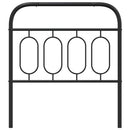 udskiftningsgavl 80 cm metal sort