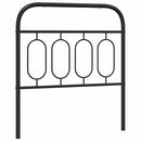 udskiftningsgavl 90 cm metal sort