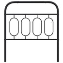 udskiftningsgavl 90 cm metal sort