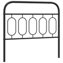 udskiftningsgavl 100 cm metal sort