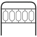 udskiftningsgavl 100 cm metal sort