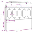 udskiftningsgavl 100 cm metal sort