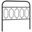 udskiftningsgavl 107 cm metal sort