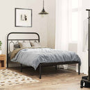 udskiftningsgavl 107 cm metal sort