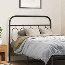 udskiftningsgavl 107 cm metal sort