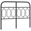 udskiftningsgavl 120 cm metal sort