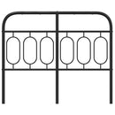 udskiftningsgavl 120 cm metal sort