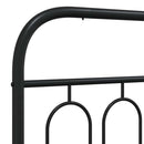 udskiftningsgavl 120 cm metal sort