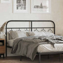 udskiftningsgavl 137 cm metal sort