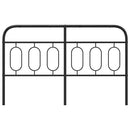 udskiftningsgavl 137 cm metal sort