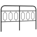 udskiftningsgavl 150 cm metal sort