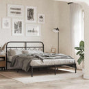 udskiftningsgavl 150 cm metal sort