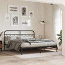 udskiftningsgavl 160 cm metal sort