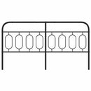 udskiftningsgavl 183 cm metal sort