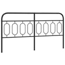 udskiftningsgavl 193 cm metal sort