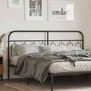 udskiftningsgavl 193 cm metal sort