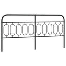 udskiftningsgavl 200 cm metal sort