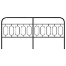 udskiftningsgavl 200 cm metal sort