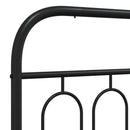 udskiftningsgavl 200 cm metal sort