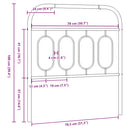udskiftningsgavl 80 cm metal hvid
