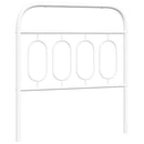 udskiftningsgavl 90 cm metal hvid
