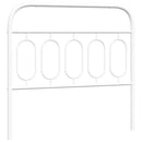 udskiftningsgavl 100 cm metal hvid