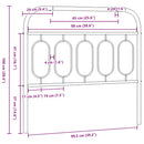 udskiftningsgavl 100 cm metal hvid