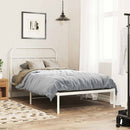 udskiftningsgavl 107 cm metal hvid