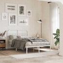udskiftningsgavl 120 cm metal hvid