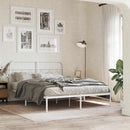 udskiftningsgavl 137 cm metal hvid