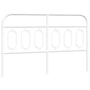 udskiftningsgavl 140 cm metal hvid