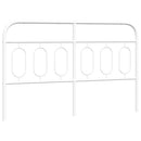 udskiftningsgavl 150 cm metal hvid