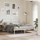 udskiftningsgavl 150 cm metal hvid