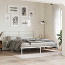 udskiftningsgavl 160 cm metal hvid