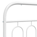 udskiftningsgavl 160 cm metal hvid