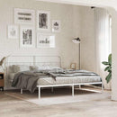 udskiftningsgavl 193 cm metal hvid