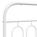 udskiftningsgavl 200 cm metal hvid
