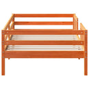sengeramme uden madras 80x200 cm massivt fyrretræ gyldenbrun