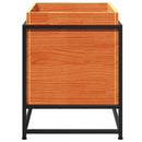 plantekasse 60x40x50 cm massivt fyrretræ gyldenbrun