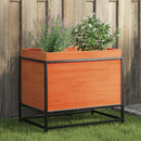 plantekasse 60x40x50 cm massivt fyrretræ gyldenbrun