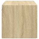 vægskab 70x42,5x40 cm konstrueret træ sonoma-eg