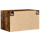 vægskab 70x42,5x49 cm konstrueret træ røget egetræsfarve