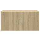 vægskab 80x42,5x40 cm konstrueret træ sonoma-eg