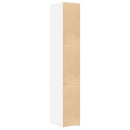 reol 30x42,5x185 cm konstrueret træ hvid