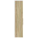 reol 30x42,5x185 cm konstrueret træ sonoma-eg