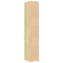 reol 30x42,5x185 cm konstrueret træ sonoma-eg